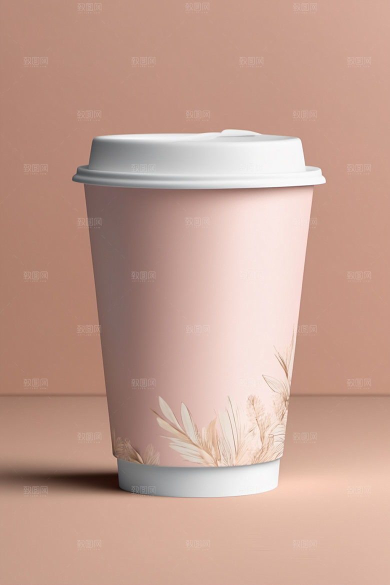 奶茶杯饮料杯环保杯样机