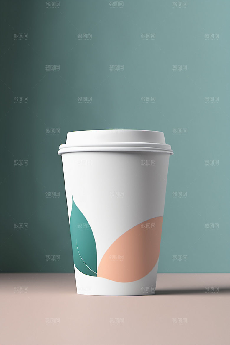 奶茶杯3D简洁样机