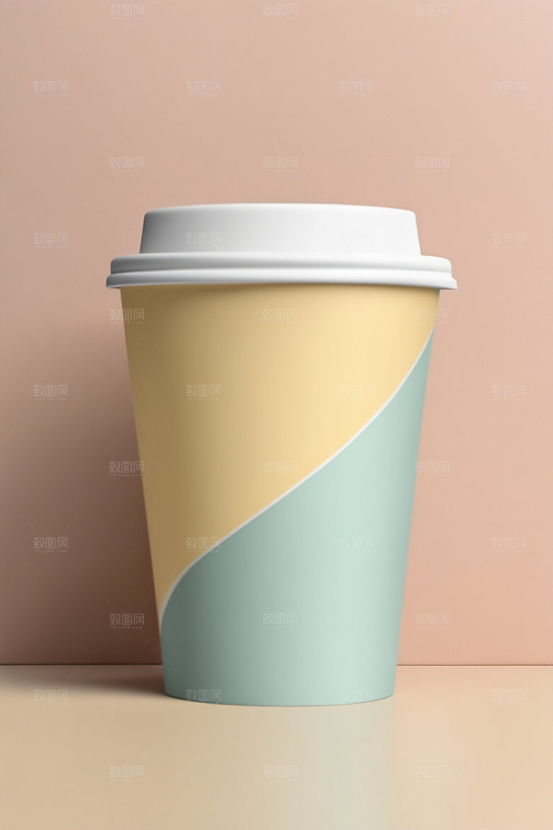 奶茶杯环保杯纸杯样机