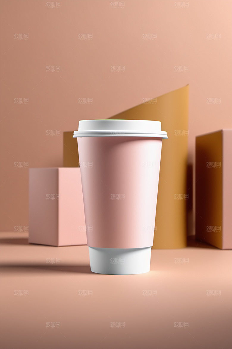 奶茶杯电商立体样机