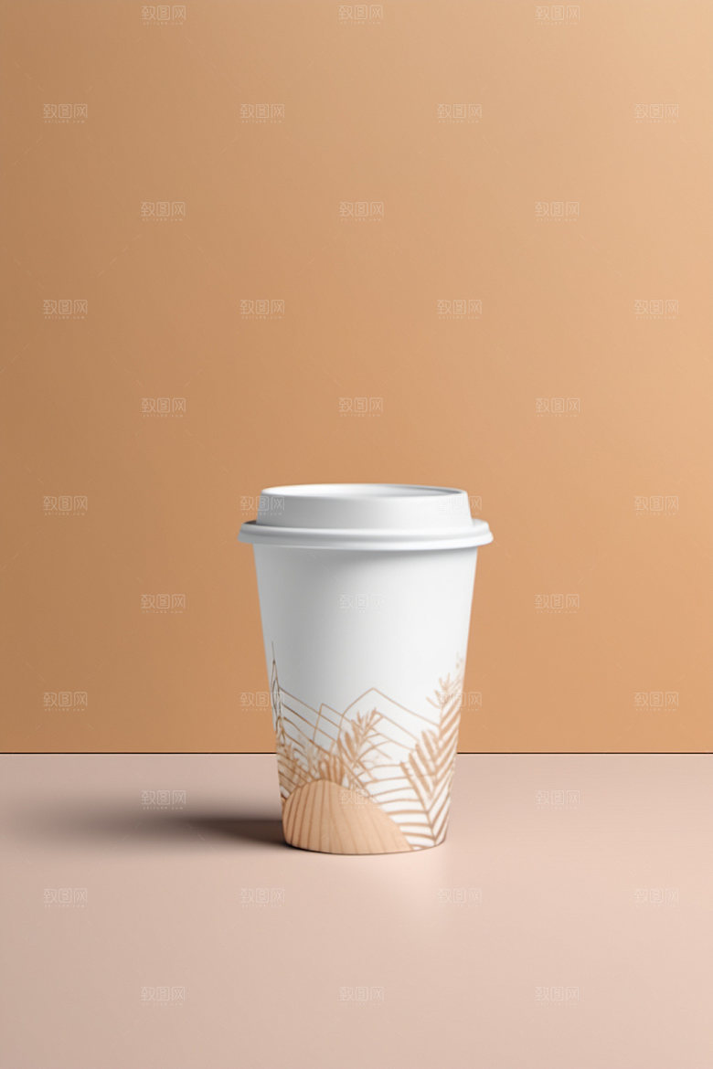 奶茶杯3D大气样机
