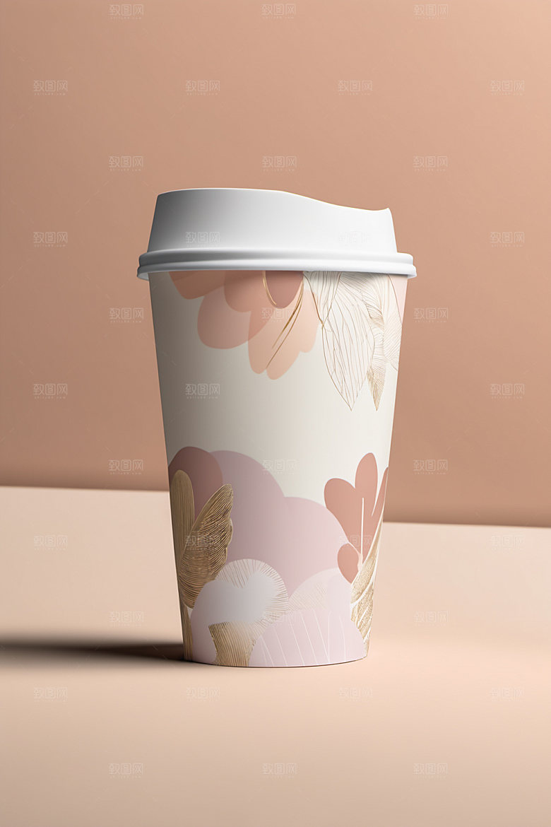 奶茶杯立体3D样机