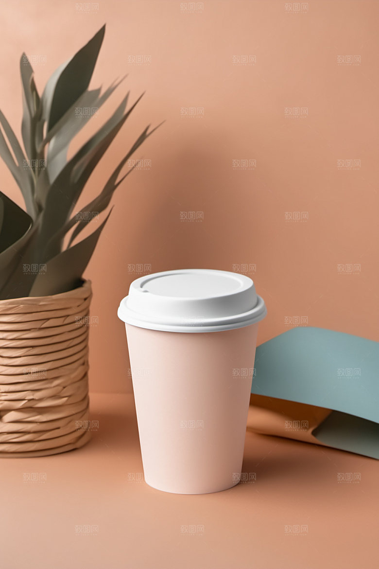 奶茶杯环保杯饮料杯样机