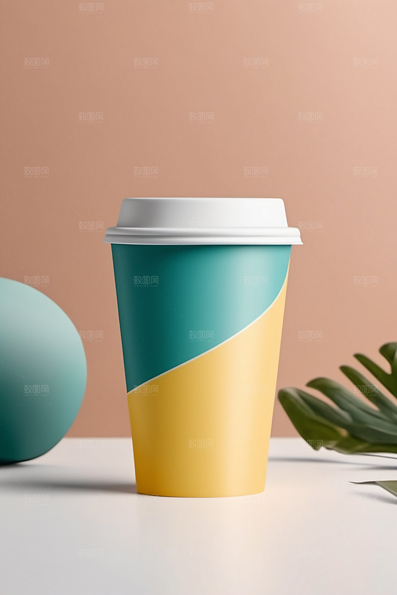 奶茶杯3D立体样机