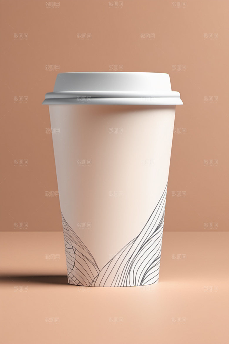奶茶杯咖啡杯3D样机
