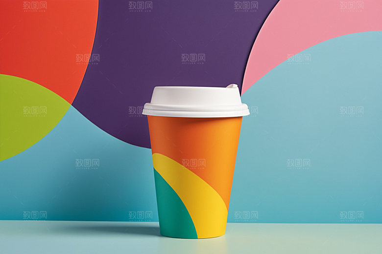 奶茶杯环保杯大气样机