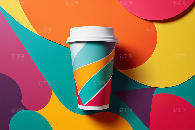 奶茶杯环保杯3D样机