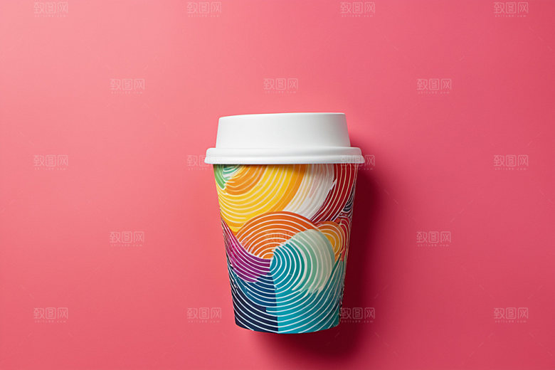 奶茶杯模型立体样机