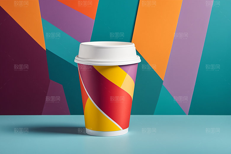 奶茶杯模型3D样机