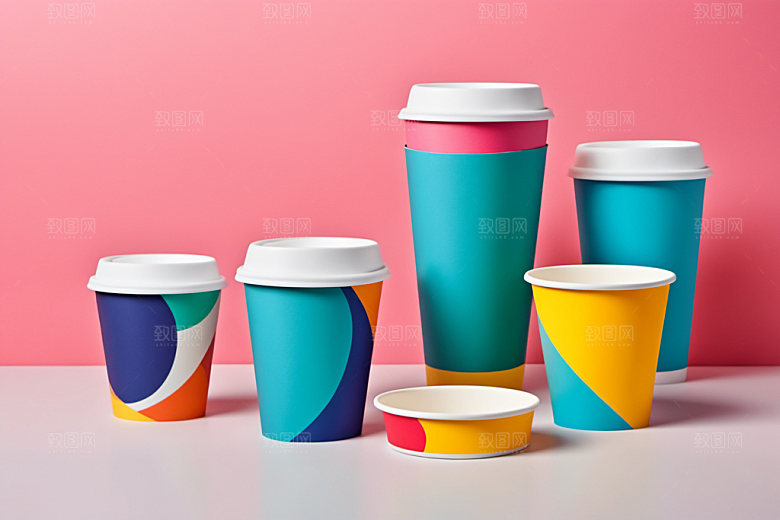 奶茶杯环保杯模型样机
