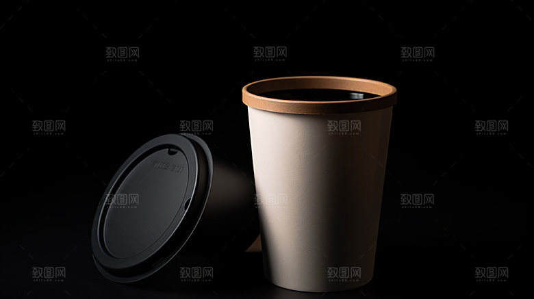 饮料杯奶茶包装模型样机
