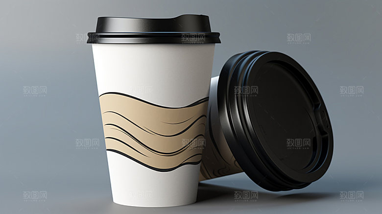 饮料杯模型奶茶包装样机