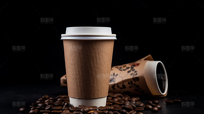 饮料杯奶茶包装外观设计样机