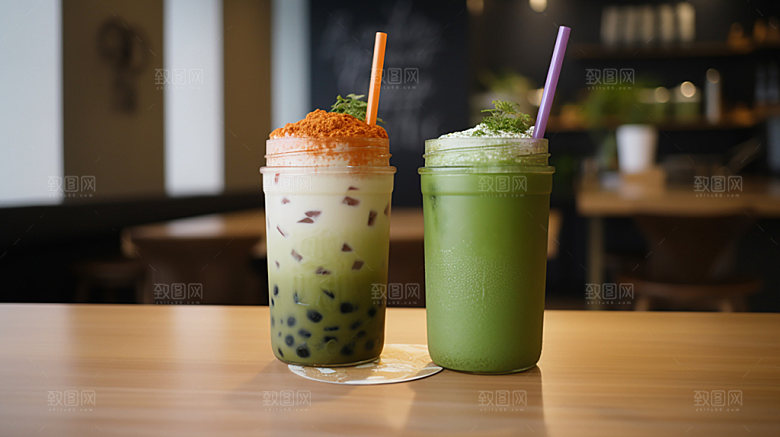 饮料杯奶茶包装模型样机