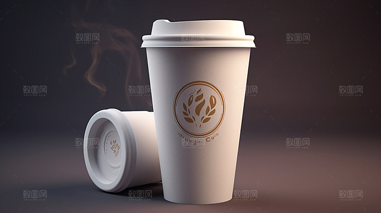 饮料杯奶茶包装模型样机