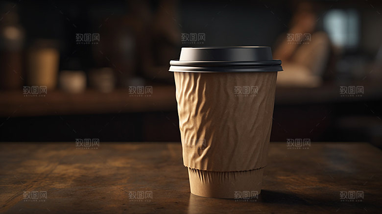 饮料杯咖啡杯奶茶包装样机