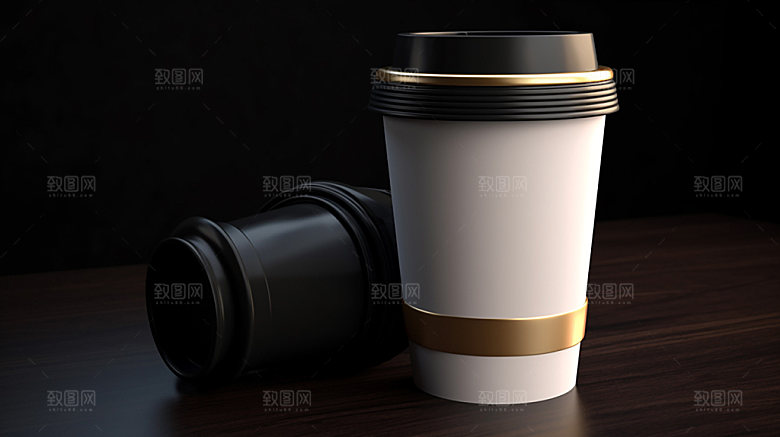 饮料杯奶茶包装模型样机