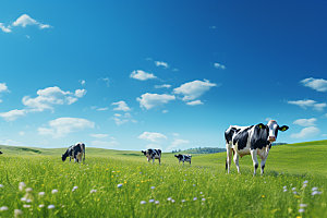 奶牛高清牧场摄影图
