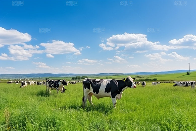 奶牛高清牧场摄影图