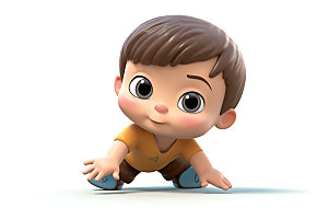 男宝宝3D儿童人物形象