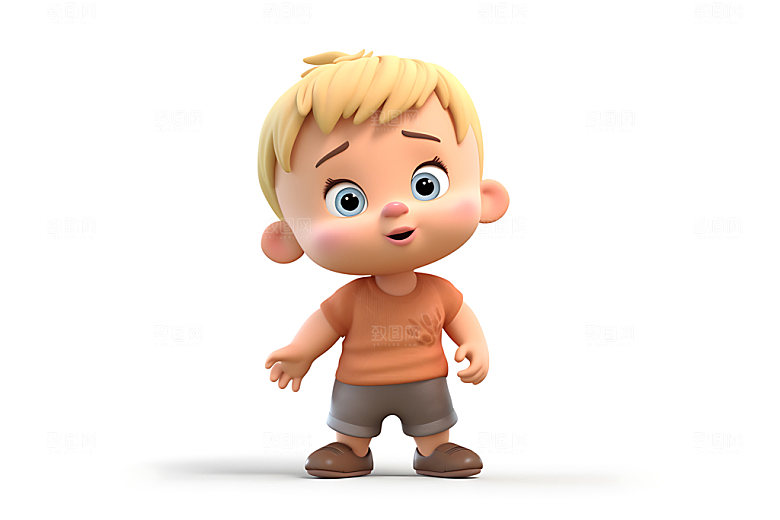 男宝宝卡通3D人物形象