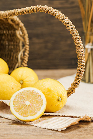柠檬水果维C摄影图