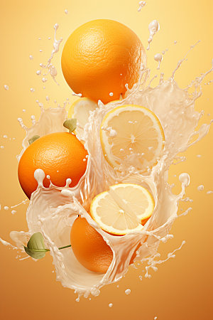 柠檬汁高清饮料摄影图