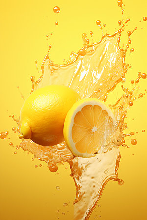柠檬汁奶昔高清摄影图