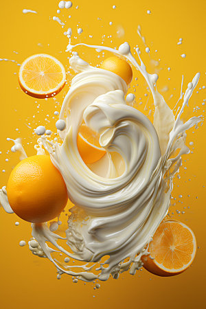 柠檬汁水果高清摄影图