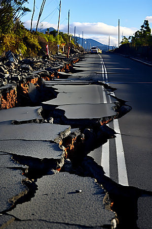 塌方灾难自然灾害摄影图