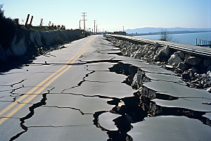 塌方地质灾害高清摄影图