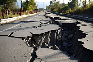 塌方地震自然灾害摄影图