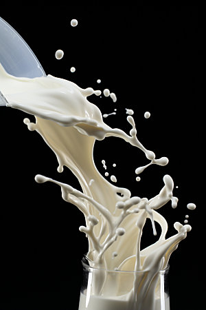 牛奶飞溅动感动态素材