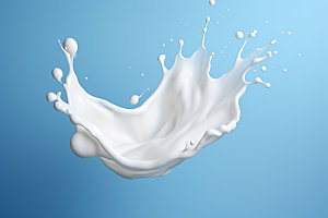 牛奶飞溅液体动态素材