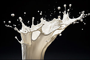牛奶飞溅饮料液体素材