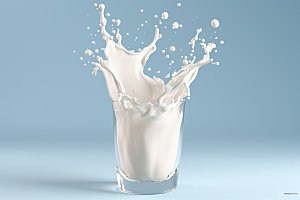 牛奶飞溅液体高清素材
