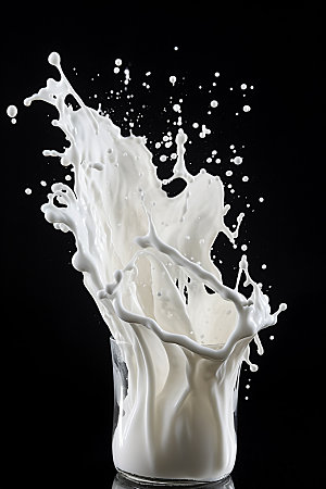 牛奶飞溅液体动感素材