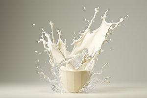 牛奶飞溅动感动态素材