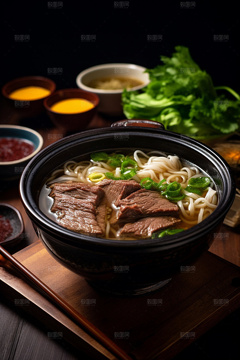 牛肉面美食摄影红烧牛肉面矢量素材