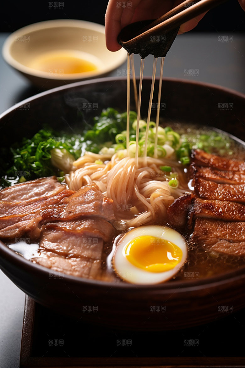 牛肉面香气扑鼻红烧牛肉面矢量素材