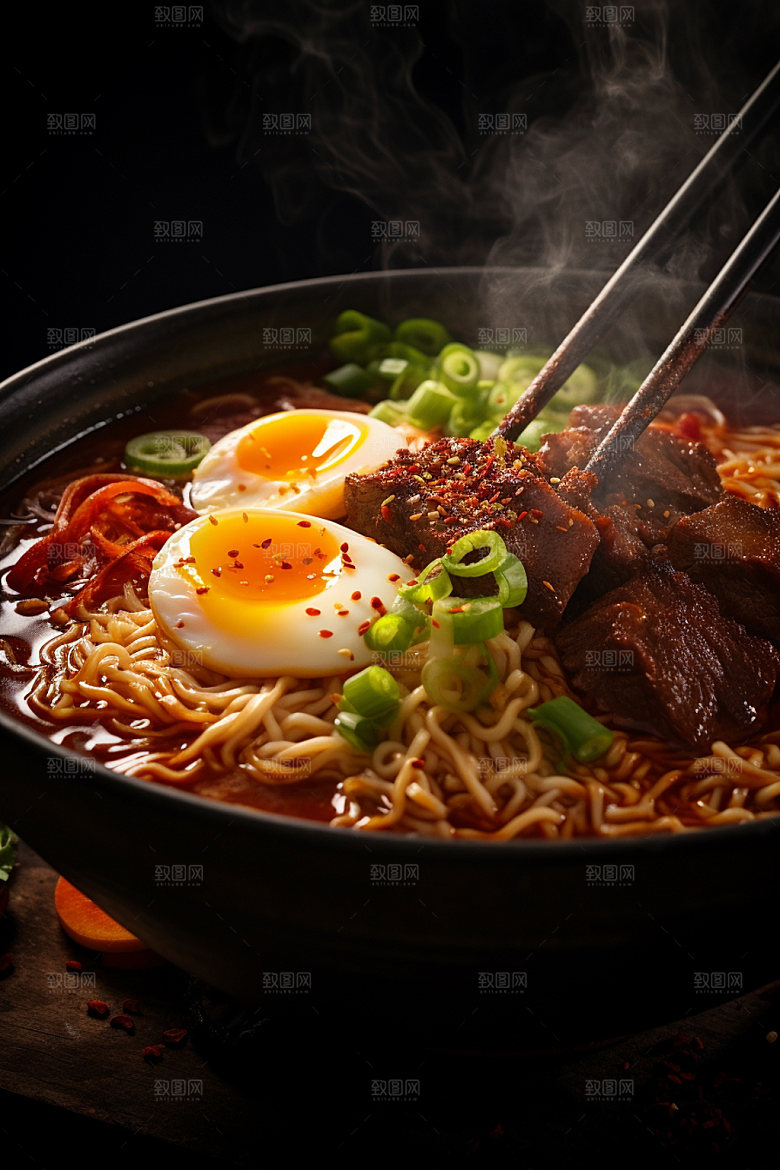 牛肉面美食摄影红烧牛肉面矢量素材