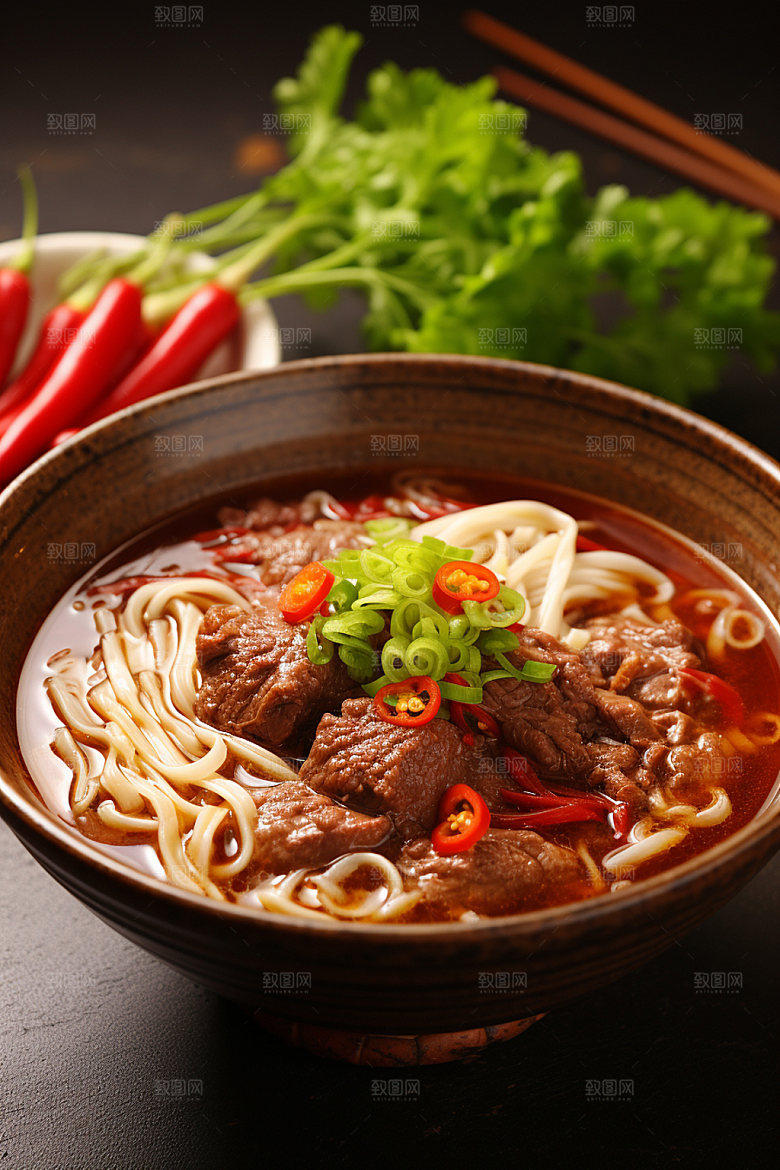 牛肉面美食摄影红烧牛肉面矢量素材