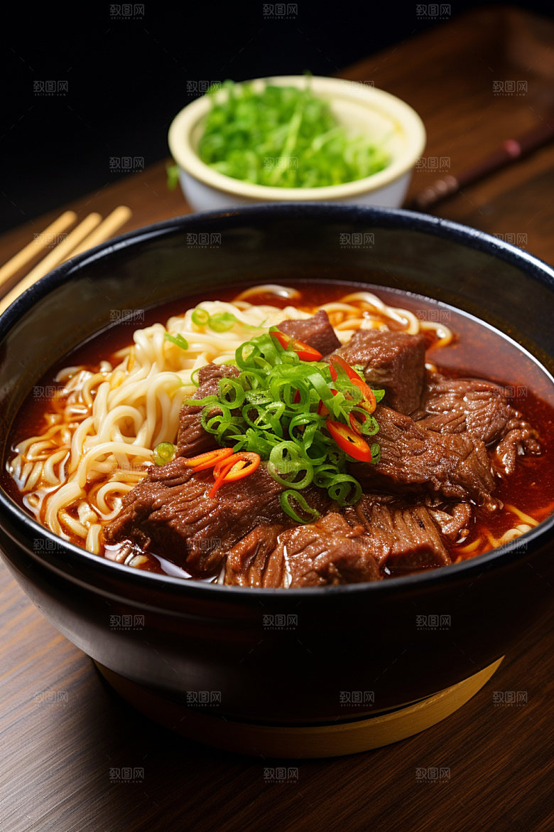 牛肉面美食摄影红烧牛肉面矢量素材