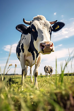牛自然放牛摄影图