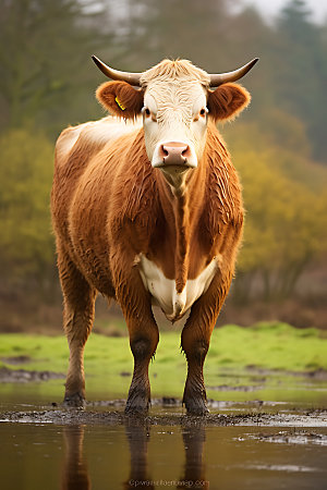 牛养牛养殖摄影图
