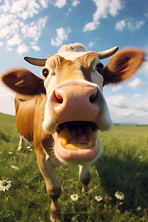 牛牧牛放牛摄影图
