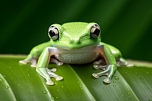 青蛙爬宠树蛙摄影图