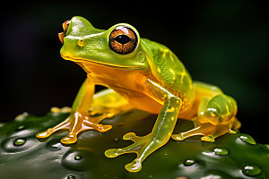 青蛙生态高清摄影图