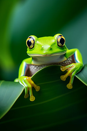 青蛙两栖动物高清摄影图