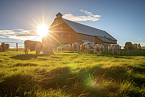 农场牧场农业摄影图